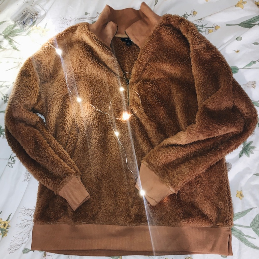 🧸Fuzzy Brown Hoodie🧸